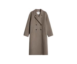 Marc OPolo Casual - Wollmantel relaxed Stone Taupe Melange - Gr. - 36