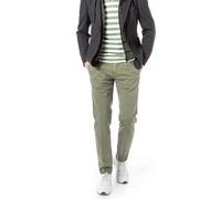 Marc O'Polo Shaped Fit Hose in unifarbenem Design in Oliv, Größe 38/34