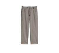 Chinohose MARC O'POLO "aus Bio-Bauwoll-Stretch-Satin", Herren, Gr. 32, Länge 32, beige (graphite dust), Obermaterial: 99% Baumwolle, 1% Elasthan, unifarben, relaxed fit normal, Hosen Chinohose (436862