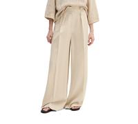 Chinohose MARC O'POLO "aus Viskose-Leinen-Mix", Damen, Gr. 38, Normalgrößen, dusty beige melange, Obermaterial: 59% Viskose, 41% Leinen, unifarben, weit normal, Hosen Chinohose (37638928-38) dusty bei