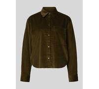 Marc O'Polo Comfort Fit Hemdbluse aus reiner Baumwolle in Khaki, Größe 42