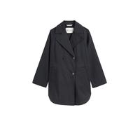 Marc O'Polo Cotton blend trench cape, lapel collar, rounded hem Freizeitjacke Damen - DEEP NIGHT Blau 40 DEEP NIGHT BLUE