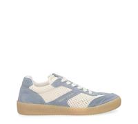 Sneaker MARC O'POLO "aus edlem Rindleder mit Häkeleinsätzen", Damen, Gr. 42, light blau, Obermaterial: 80% Leder (Rind), 20% Polyester, unifarben, Schuhe Sneaker (90700626-42) light blau