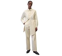 Marc O'Polo Damen 302022721225 Dress, Shirt Style, Straight fit, 159 Chalky Sand, 44
