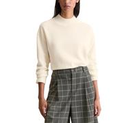 Strickpullover MARC O'POLO DENIM "aus softem Schurwolle-Mix", Damen, Gr. S, weiß (weiß blush), Obermaterial: 72% Schurwolle, 26% Polyamid, 2% Elasthan, unifarben, Pullover Strickpullover (79872127-S)