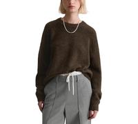 Strickpullover MARC O'POLO DENIM "aus kuscheligem Alpakawolle-Mix", Damen, Gr. L, schwarz espresso, Obermaterial: 42% Polyamid, 28% Wolle, 28% Alpaka, 2% Elasthan, unifarben, Rundhals, Pullover Strick