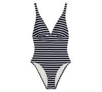 Badeanzug MARC O'POLO "Essentials", Damen, Gr. S, N-Gr, schwarz-weiß (schwarz navy stripe 2), Obermaterial: 84% Polyamid, 16% Elasthan, Badeanzüge Badeanzug (39614543-S) schwarz navy stripe 2