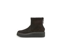 Stiefel MARC O'POLO "aus Veloursleder mit Warmfutter", Damen, Gr. 40, grau (schwarz graphite), Obermaterial: 100% Leder (Rind), unifarben, Schuhe (52983668-40) schwarz graphite