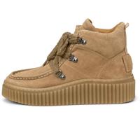 Stiefelette MARC O'POLO "mit markanter Rillen-Plateausohle", Damen, Gr. 38, beige (light pure sand), Obermaterial: 100% Leder (Rind), unifarben, Schuhe (36976622-38) light pure sand