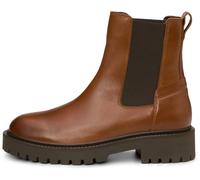 Marc OߴPolo Damen Chelsea Boots aus Leder mit elastischen Einsätzen, Braun (Cognac), 38