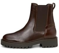Marc OߴPolo Damen Chelsea Boots aus Leder mit elastischen Einsätzen, Braun (Dark Brown), 38