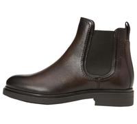 Chelseaboots MARC O'POLO "aus edlem Rindleder", Damen, Gr. 38, braun (schwarz braun), Obermaterial: 100% Leder (Schaf), unifarben, Schuhe (43269307-38) schwarz braun