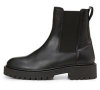 Marc OߴPolo Damen Chelsea Boots aus Leder mit elastischen Einsätzen, Schwarz (Black), 39