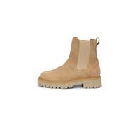 Marc OߴPolo Damen Chelsea Boots aus Leder mit Profilsohle, Braun (Light Pure Sand), 37