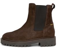 Chelseaboots MARC O'POLO "mit Profilsohle", Damen, Gr. 37, braun (schwarz earth), Obermaterial: 100% Leder (Rind), unifarben, Schuhe (63062534-37) schwarz earth