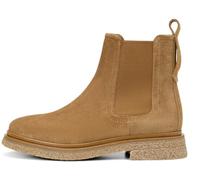 Chelseaboots MARC O'POLO "aus weichem Veloursleder", Damen, Gr. 37, braun (mid braun), Obermaterial: 100% Leder (Rind), unifarben, Schuhe (42139342-37) mid braun