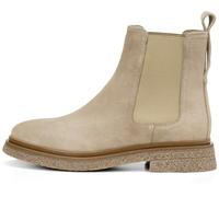 Chelseaboots MARC O'POLO "aus weichem Veloursleder", Damen, Gr. 38, beige (taupe), Obermaterial: 100% Leder (Rind), unifarben, Schuhe Chelseaboots (94996811-38) taupe