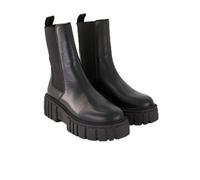 Chelseaboots MARC O'POLO "mit leichter Plateausohle", Damen, Gr. 40, schwarz, Obermaterial: 100% Leder (Rind), unifarben, Schuhe (11937744-40) schwarz
