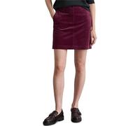 Webrock MARC O'POLO "aus Organic-Cotton-Modal-Stretch", Damen, Gr. 32, aubergine rot, Obermaterial: 82% Baumwolle, 17% Modal, 1% Elasthan, unifarben, normal kurz, Röcke (95230135-32) aubergine rot