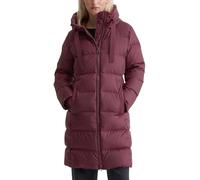 Marc O'Polo Damen Daunenmantel mit Kapuze, aubergine, Gr. 38