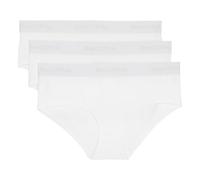 Marc O'Polo Damen Essentials 3-Pack Panty Hipster Panties, Weiß, XL EU