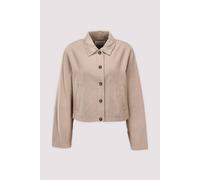 Kurzjacke MARC O'POLO "aus Organic Cotton-Lyocell-Leinen-Mix", Damen, Gr. 34, earthy taupe, Obermaterial: 54% Baumwolle, 23% Lyocell, 23% Leinen, unifarben, Jacken Kurzjacke (96551939-34) earthy taupe