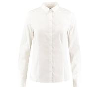 Hemdbluse MARC O'POLO "Blouse, kent collar, long sleeved, slim fit, classic style", Damen, Gr. 42, weiß, Web, Obermaterial: 96% Baumwolle, 4% Elasthan, slim fit, Blusen Hemdbluse (23216034-42) weiß