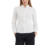 Marc O'Polo Damen Hemdbluse mit Stretch-Anteil elegant, Weiß (White), 34