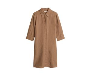 Marc O'Polo Damen Hemdblusenkleid, braun, Gr. 38