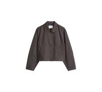 Kurzjacke MARC O'POLO "aus Organic Cotton-Lyocell-Leinen-Mix", Damen, Gr. 42, burnt coffee, Obermaterial: 54% Baumwolle, 23% Lyocell, 23% Leinen, unifarben, Jacken Kurzjacke (46092906-42) burnt coffee