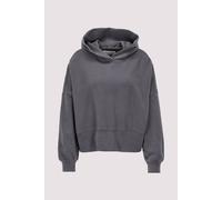 Hoodie MARC O'POLO, Damen, Gr. M, stormy sky, Sweatware, Obermaterial: 100% Baumwolle, relaxed fit normal, Bündchen, Sweatshirts Hoodie, relaxed fit mit recycelter Baumwolle, leicht verkürzter Schnitt