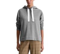 Marc OߴPolo Damen Hoodie aus Bio-Baumwolle mit Breiten Kordeln, Grau (Grey Granite Melange), S