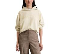 Marc OߴPolo Damen Hoodie aus Bio-Baumwolle mit Logo-Print, Beige (Natural Stone), XL