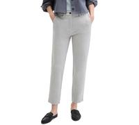 Chinohose MARC O'POLO "aus weichem Interlock-Jersey", Damen, Gr. 34, Normalgrößen, gravel grau melange, Obermaterial: 70% Viskose, 25% Polyamid, 5% Elasthan, unifarben, slim fit knöchelfrei, Hosen Chi