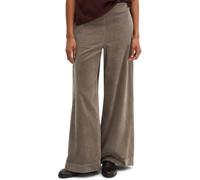 Chinohose MARC O'POLO "aus Baumwoll-Breitcord", Damen, Gr. 34, Normalgrößen, braun (stone taupe), Cord, Obermaterial: 100% Baumwolle, unifarben, lang, Hosen Chinohose (68363131-34) stone taupe