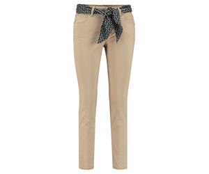 Marc O'Polo Damen Hose LULEA Slim Fit verkürzt, sand, Gr. 31/30