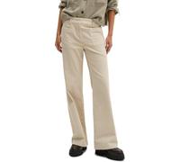 Chinohose MARC O'POLO "aus Feincord", Damen, Gr. 34, Normalgrößen, beige (linen beige), Cord, Obermaterial: 98% Baumwolle, 2% Elasthan. Futter: 100% Baumwolle, unifarben, ausgestellt normal, Hosen Chi