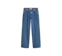 Marc O'Polo Damen Jeanshose mit Stretch-Anteil Wide Fit, Blau (Deep Mid Blue Wash), W31/L32