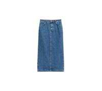 Marc O'Polo Damen Jeansrock mit Beinschlitz Regular Fit, Blau (Deep Mid Blue Wash), 25