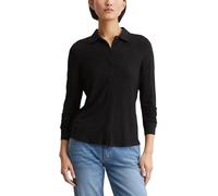 Marc OߴPolo Damen Jerseybluse mit Stretch-Anteil Spitzkragen, Schwarz (Black), XL