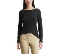 Marc OߴPolo Damen Langarmshirt aus Bio-Baumwolle Unterziehshirt, Schwarz (Black), XXL