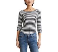 Marc O'Polo Damen Langarmshirt mit U-Boot-Ausschnitt gestreift, Mehrfarbig (Multi/Night Sky), XXL