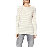 Marc OߴPolo Damen Langarmshirt mit U-Boot-Ausschnitt gestreift, Mehrfarbig (Multi/Off-White), L