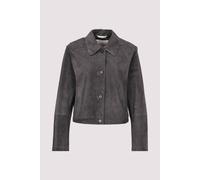 Marc O'Polo Damen Lederjacke Blue 42 Blue graphite