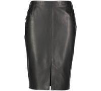 Marc O'Polo Damen Lederrock, schwarz, Gr. 38