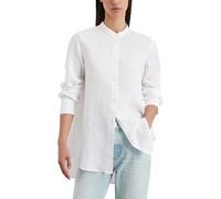 Marc O'Polo Damen Leinenhemd Langarm Regular Fit, Weiß (White), 40