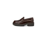 Marc OߴPolo Damen Loafer aus Leder Elegant, Braun (Dark Brown), 39