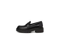 Loafer MARC O'POLO "mit robuster Profil-Laufsohle", Damen, Gr. 37, schwarz, Obermaterial: 100% Leder (Rind), unifarben, Schuhe (83548029-37) schwarz