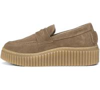 Marc OߴPolo Damen Loafer aus Veloursleder mit Plateausohle