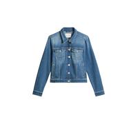 Jeansjacke MARC O'POLO "aus Cashmere Touch Denim", Damen, Gr. M, dunkelblau, Obermaterial: 92% Baumwolle, 6% Elastomultiester, 2% Elasthan, unifarben, regular fit, Manschette, Jacken Jeansjacke (92922